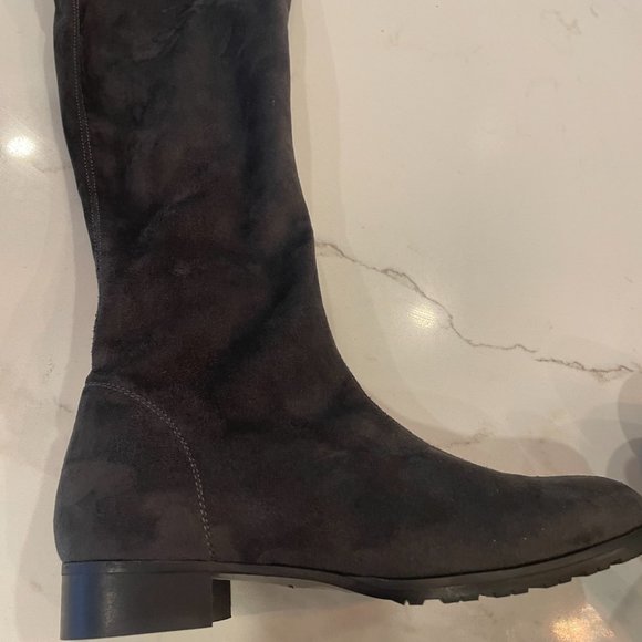 Ron White Grey Stretch Eco Suede Boot Size Euro 38/US 7.5/8 NEW - Picture 4 of 10